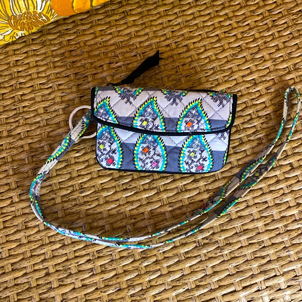Vera Bradley lanyard style small ID Wallet